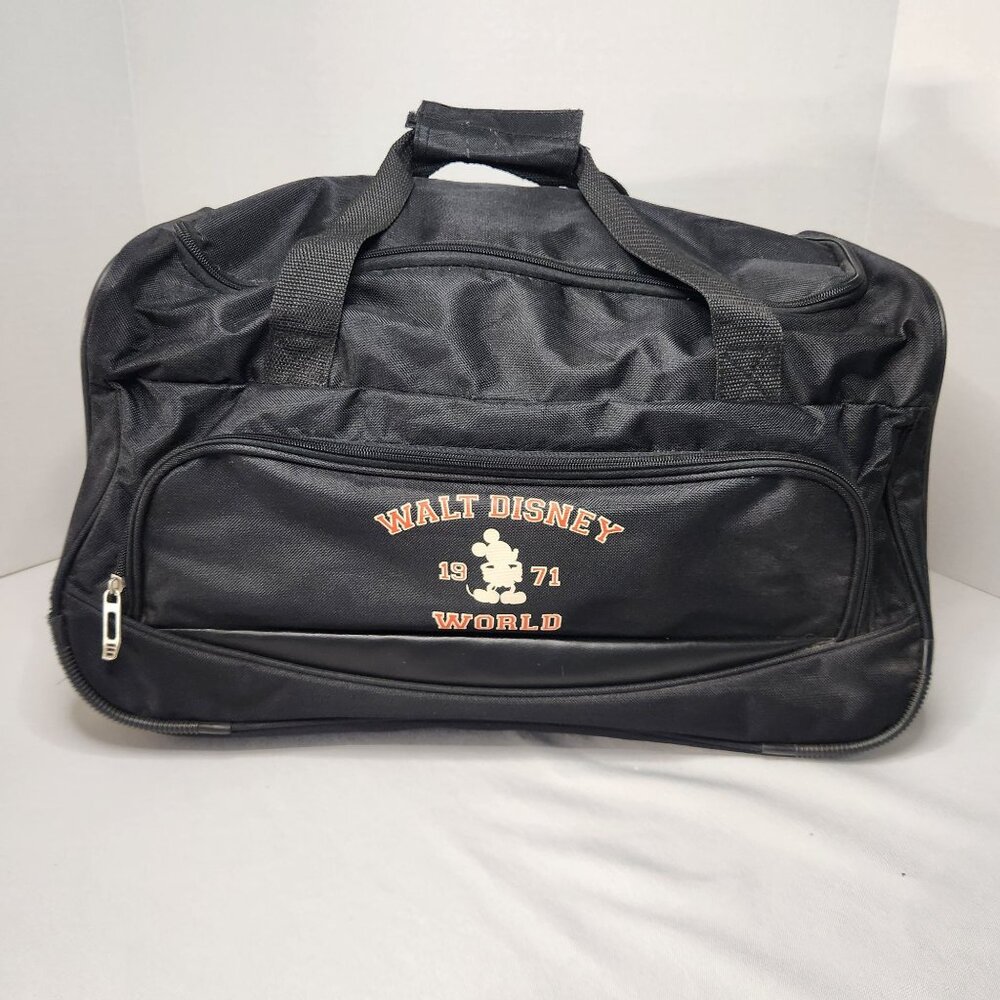 Walt Disney World 1971 Opening Year Rolling Duffle Bag Mickey Mouse Logo